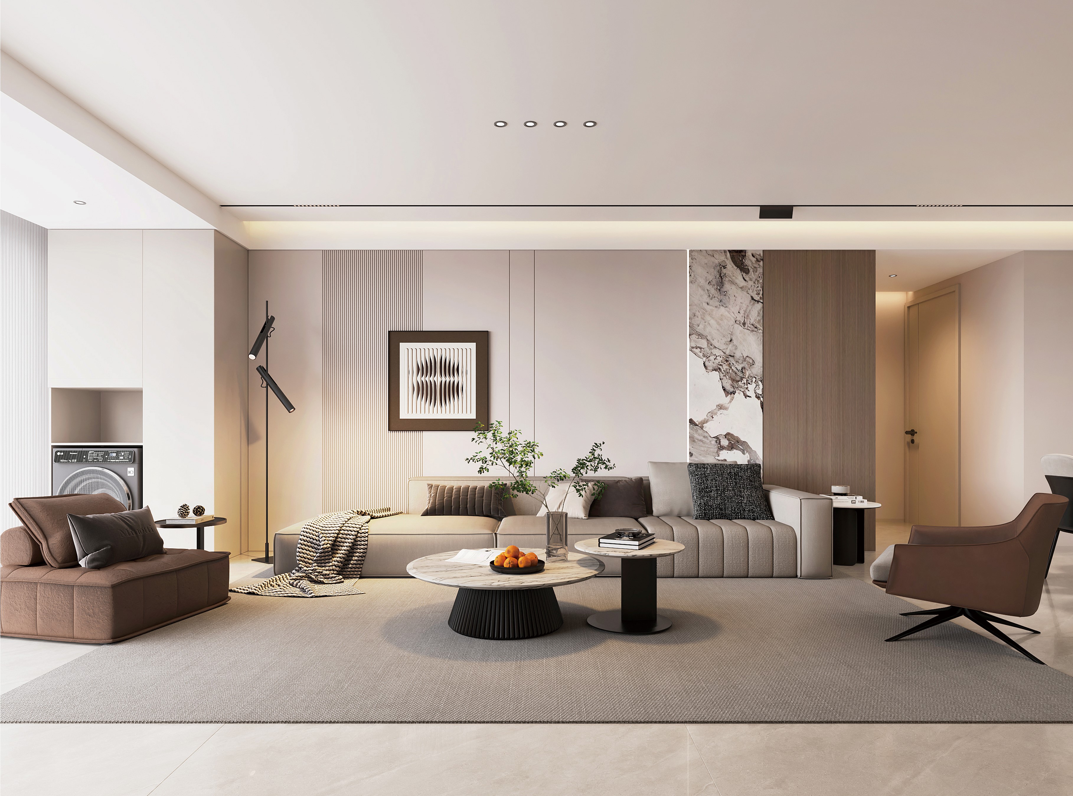 中房花語軒 | 超有腔調(diào)的137㎡現(xiàn)代風(fēng)，審美無敵了！