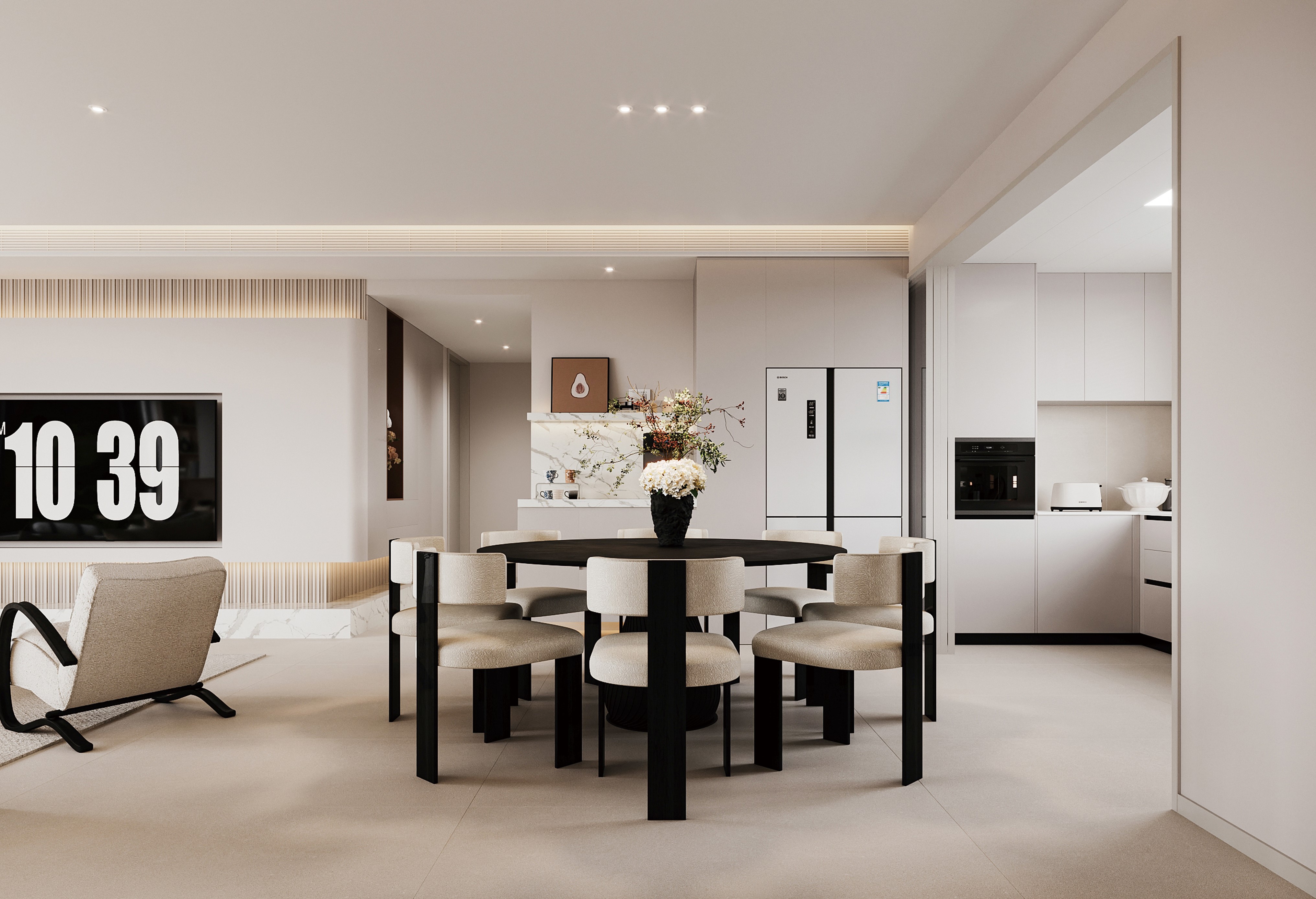 半島華府 | 143㎡詩意奶油風(fēng)，每一個細(xì)節(jié)都自帶溫柔暖意