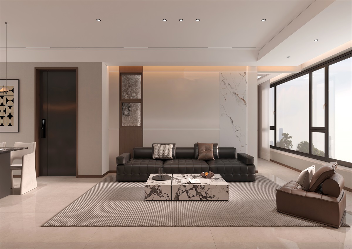 玉庭華府131㎡ | 現(xiàn)代意式+美拉德色系，濃郁棕調(diào)的電影氛圍直接封神！