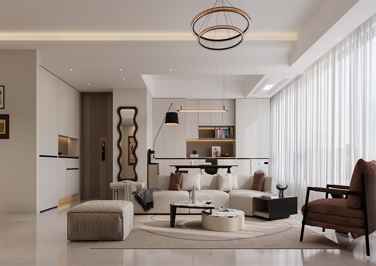 中海尚學(xué)府135㎡ | 為什么都喜歡奶油風(fēng)？看完她家我知道了