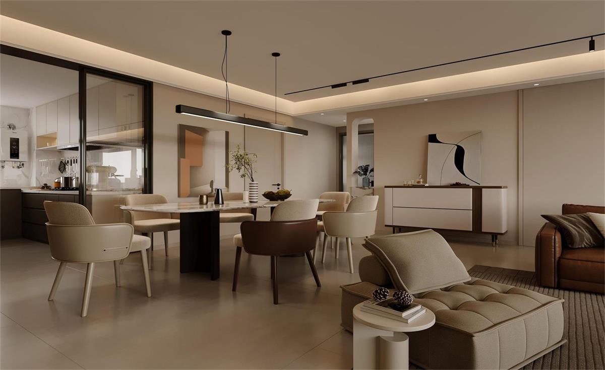 中海華樾 | 現(xiàn)在裝修都內(nèi)卷成這樣了？！從玄關(guān)就開始美哭的143㎡現(xiàn)代風(fēng)