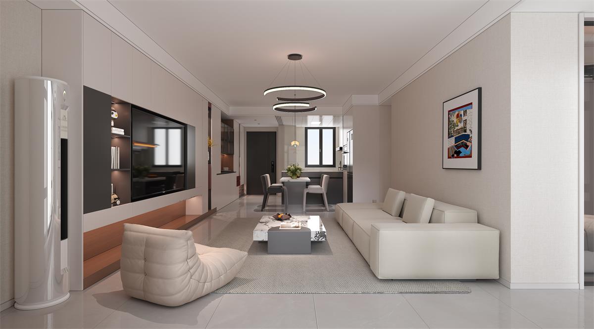 星耀閱海 |123㎡小三居極限改造！整墻收納柜+開(kāi)放式餐廚，空間翻倍還顯大！