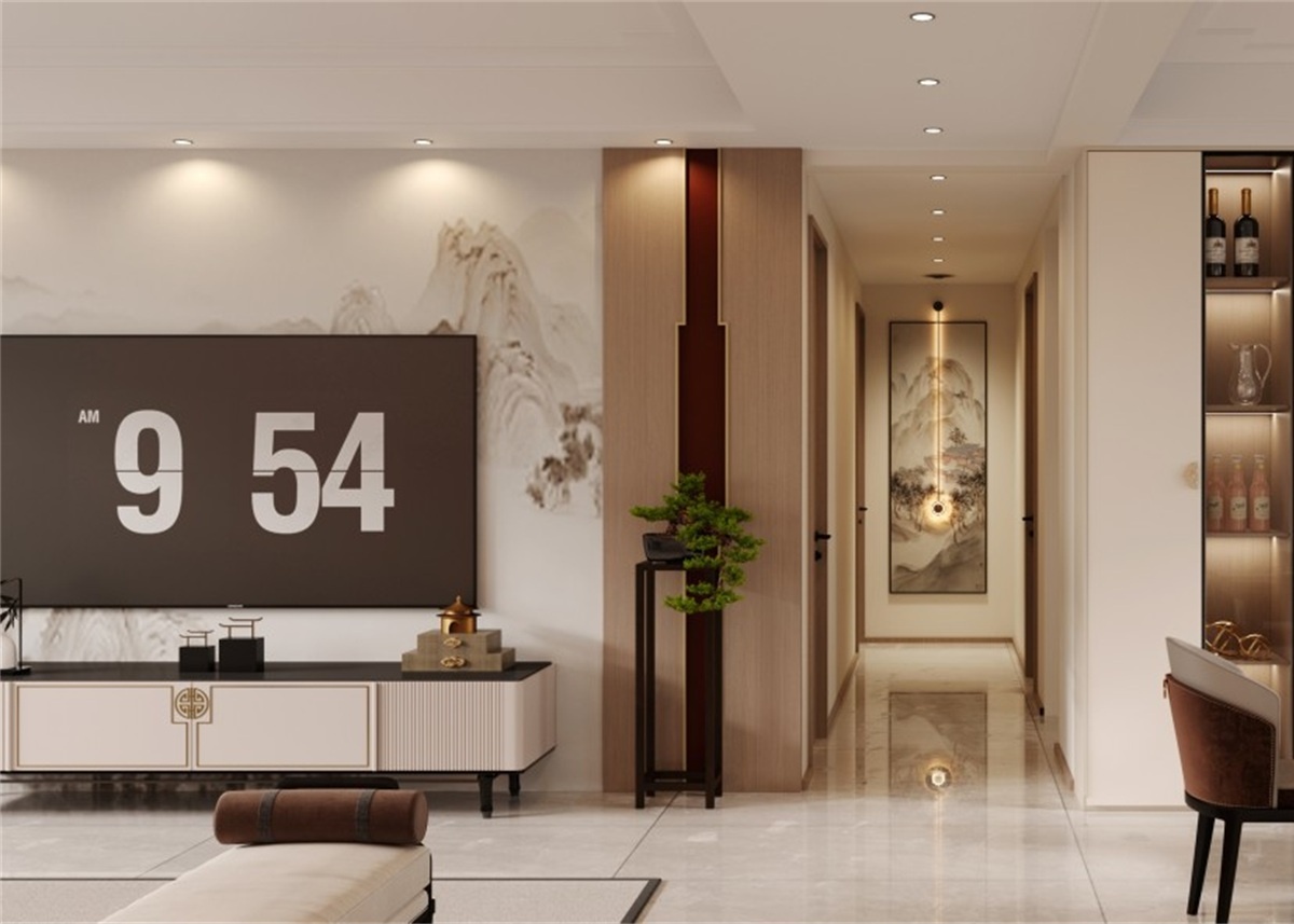 中海華樾185㎡ | 新中式到底有多絕？東方美學直接拿下一家老小！