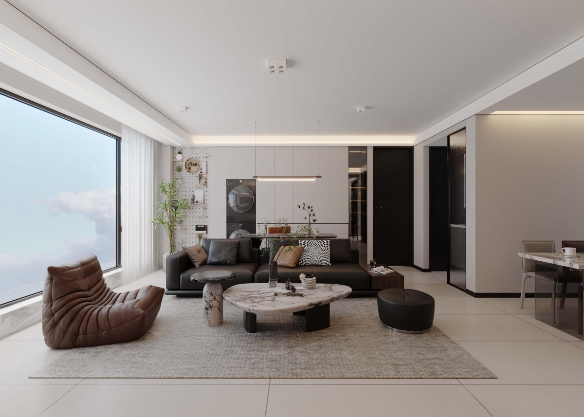 光耀上院128㎡ | 高效“去班味”的舒適現(xiàn)代風！開啟治愈系慢生活~