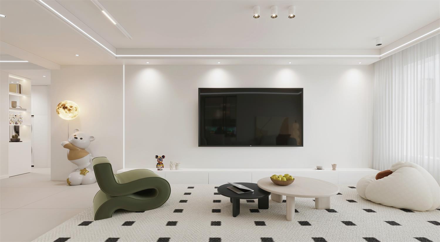 閱海萬(wàn)家G2區(qū) | 144m2軟軟糯糯奶油風(fēng)，一眼就淪陷的治愈感！