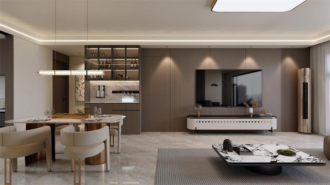 中海觀園132㎡ | 拯救審美疲勞！暖棕意式風(fēng)的家，溫暖又松弛