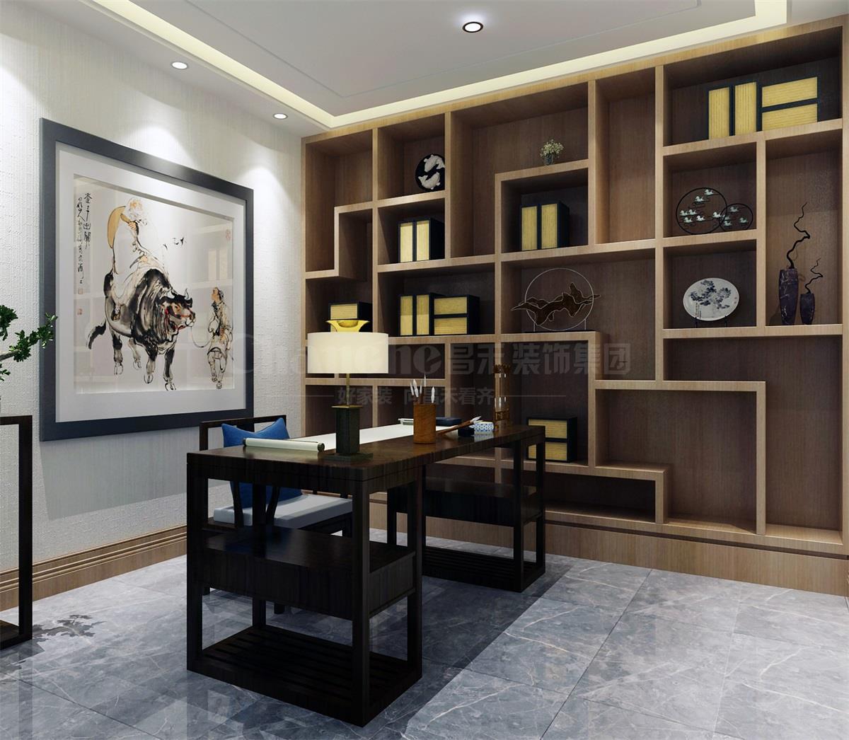 書(shū)房和接待茶室散發(fā)著淡淡的茶香，只需心境空靈，少幾分濃墨重彩，多幾分雅致清寧，并在此感悟生命的智慧。